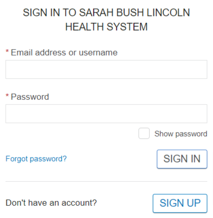 Sarah Bush Patient Portal Login