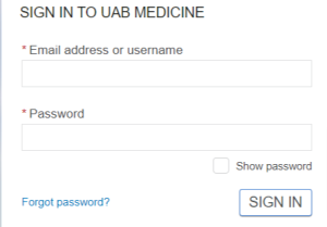 UAB Patient Portal Login