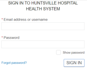 Huntsville Hospital Patient Portal Login