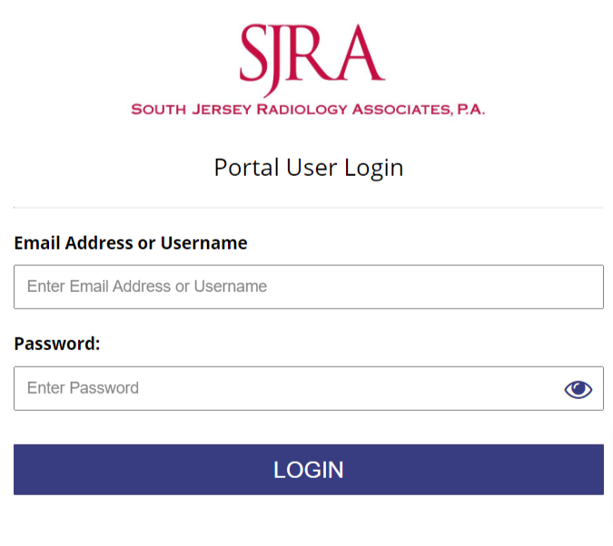 SJRA Patient Portal Login