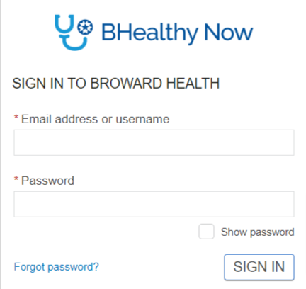 Broward Health Patient Portal Sign Up