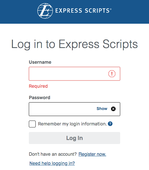 Express Scripts Patient Portal Login
