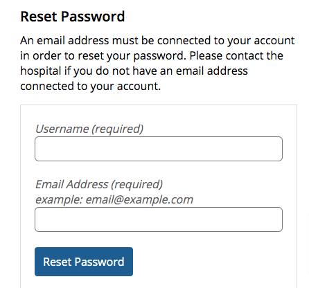 Great Falls Clinic Patient Portal Forget Password